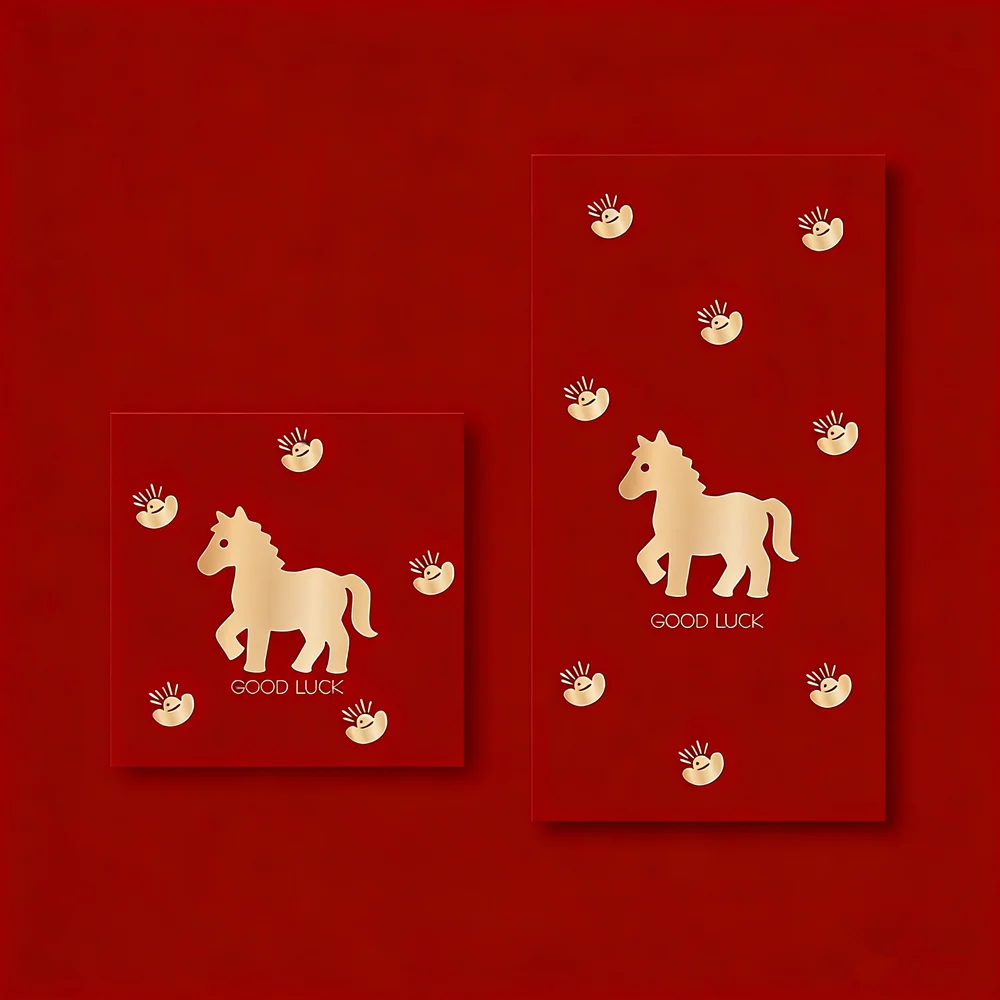 10Pcs/set 2026 Horse Year Chinese Style Red Envelopes Spring Festival Lucky Money Blessing Pocket Red Packet New Year Decor