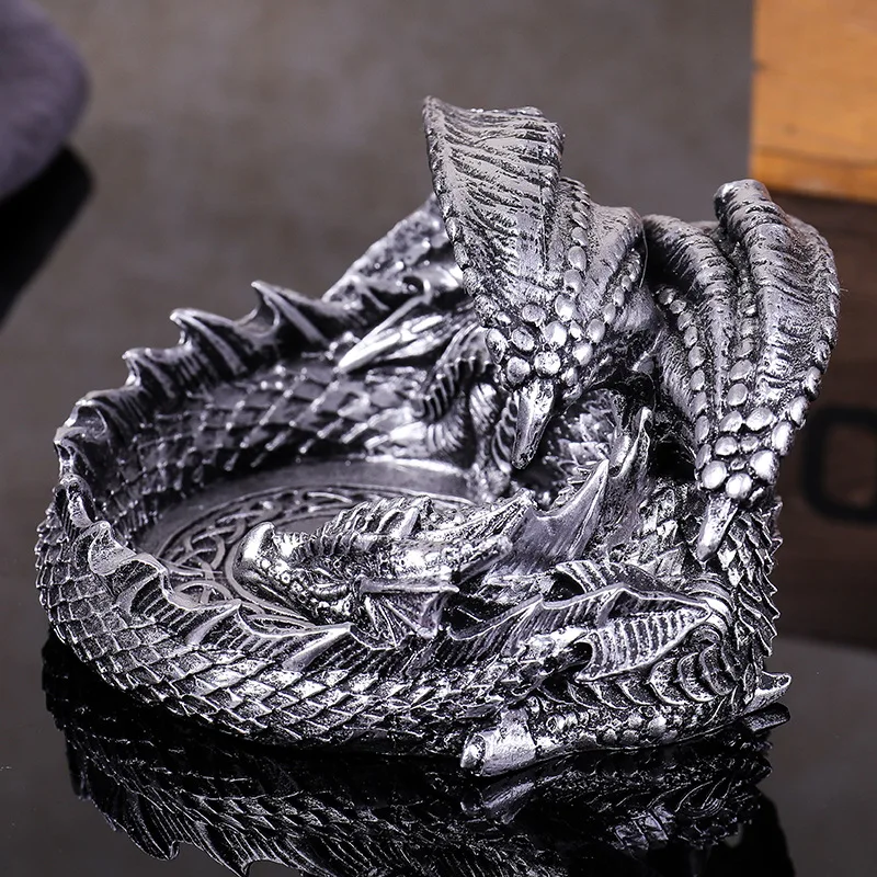 New Tago Dragon Shaped European Household Ashtray Mysterious Retro Magnificent Epic Legend Ice and Fire Multifunctional Fashion