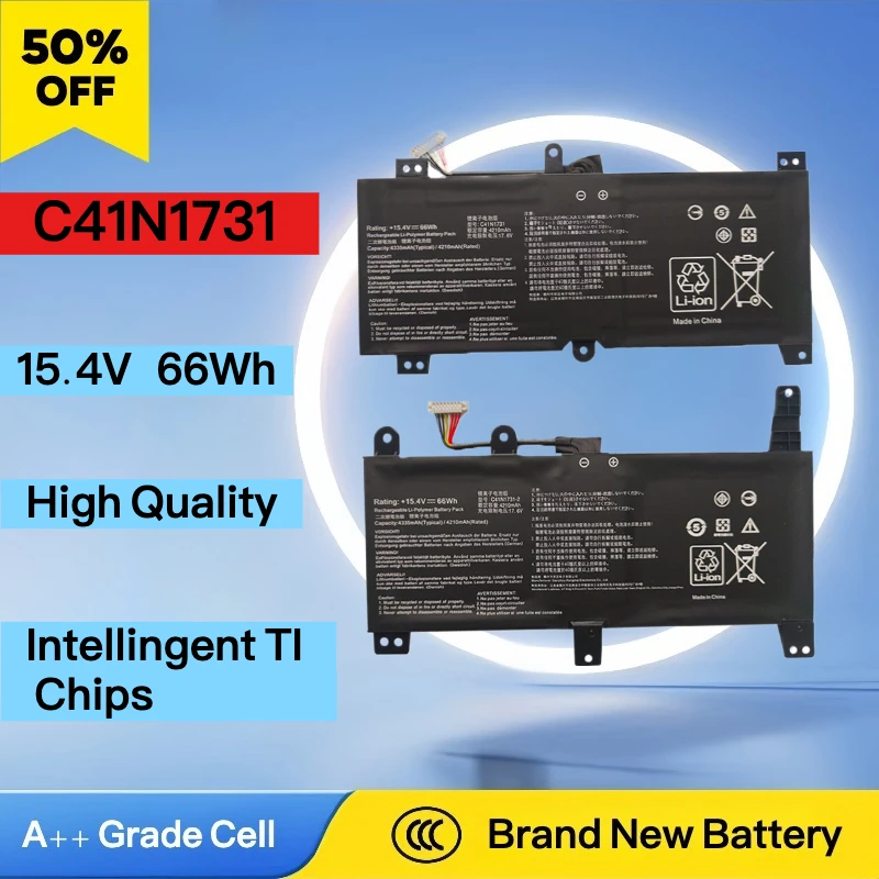 

NEW 15.4V C41N1731 Laptop Battery for ASUS ROG Strix Scar/HERO II G712 G732 G731 GL504GW GL504GS GL504GM GL704GV GL704 GL704GW