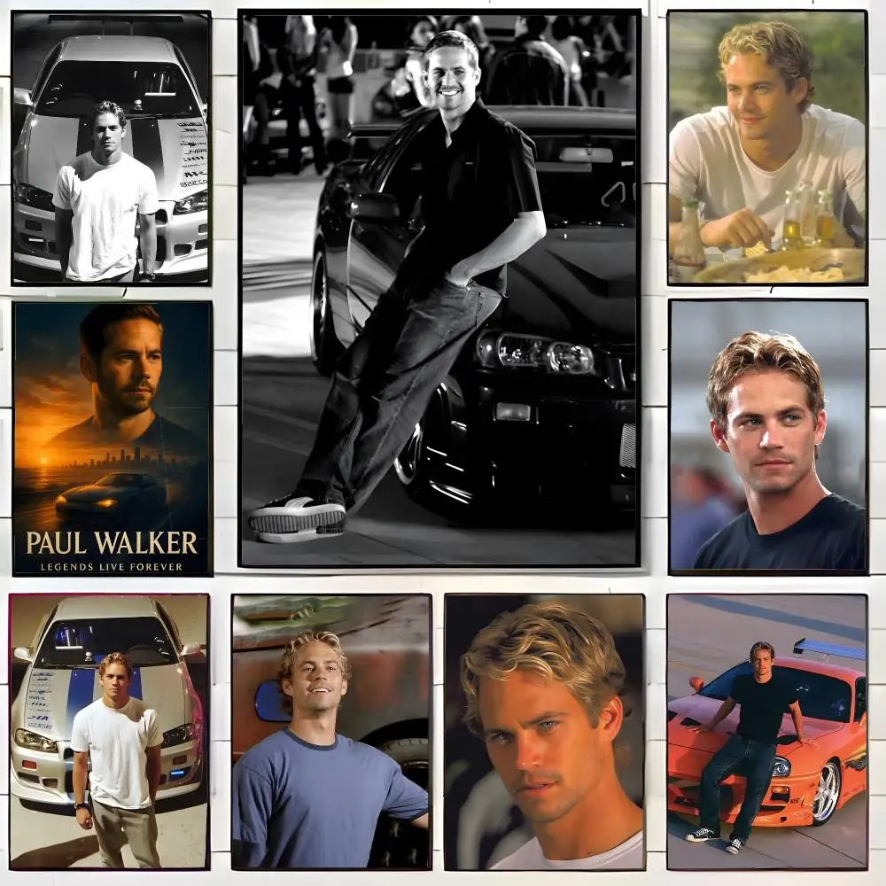 Handsome Actor P-Paul Walker Poster Wall Art Print Decorative Mural Home Decor Gift Unframed