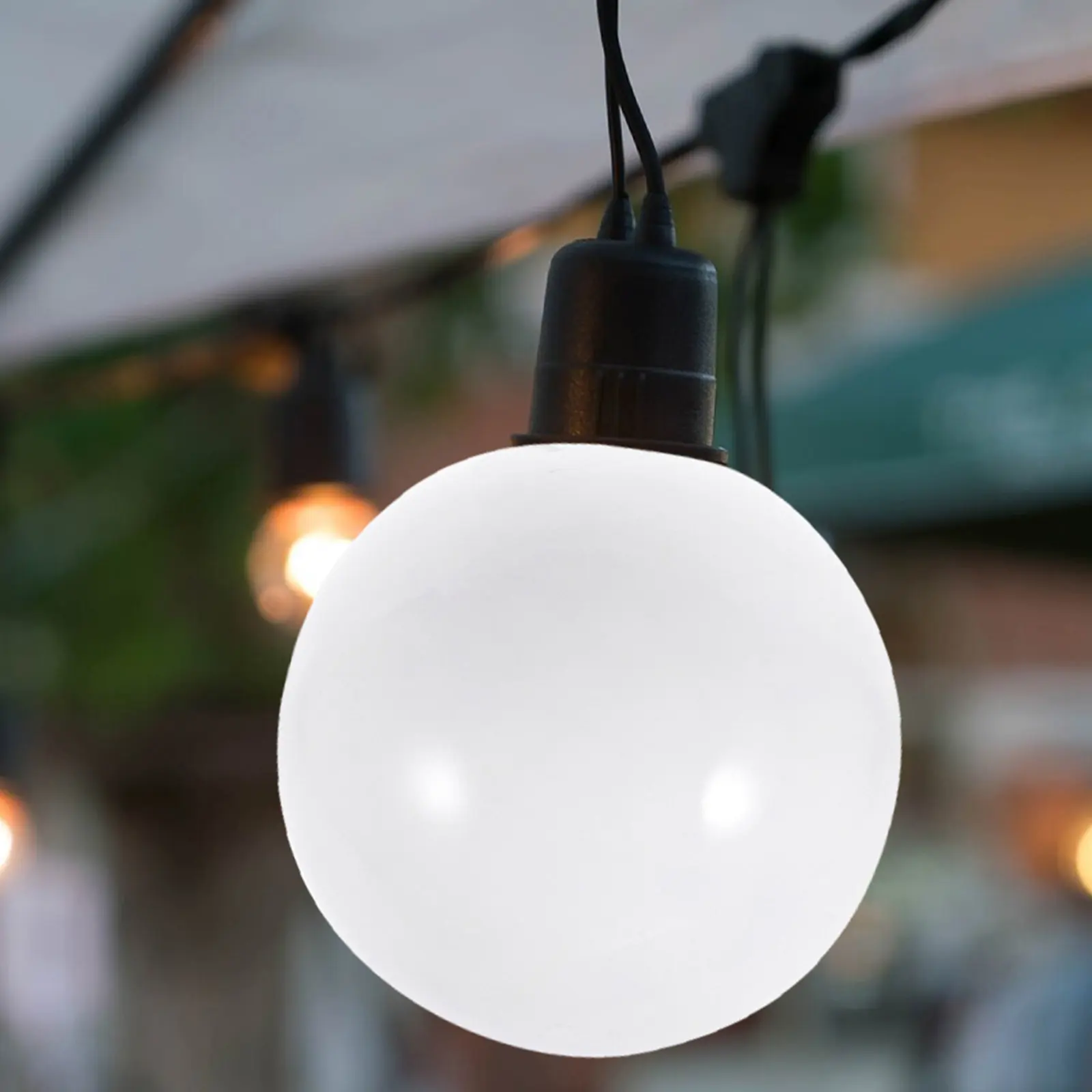 Acrylic Ball Shaped Lamp Shade Replacement for Outdoor Globe Lights Elegant Brightening Lampshade White Round Light Globe Cover