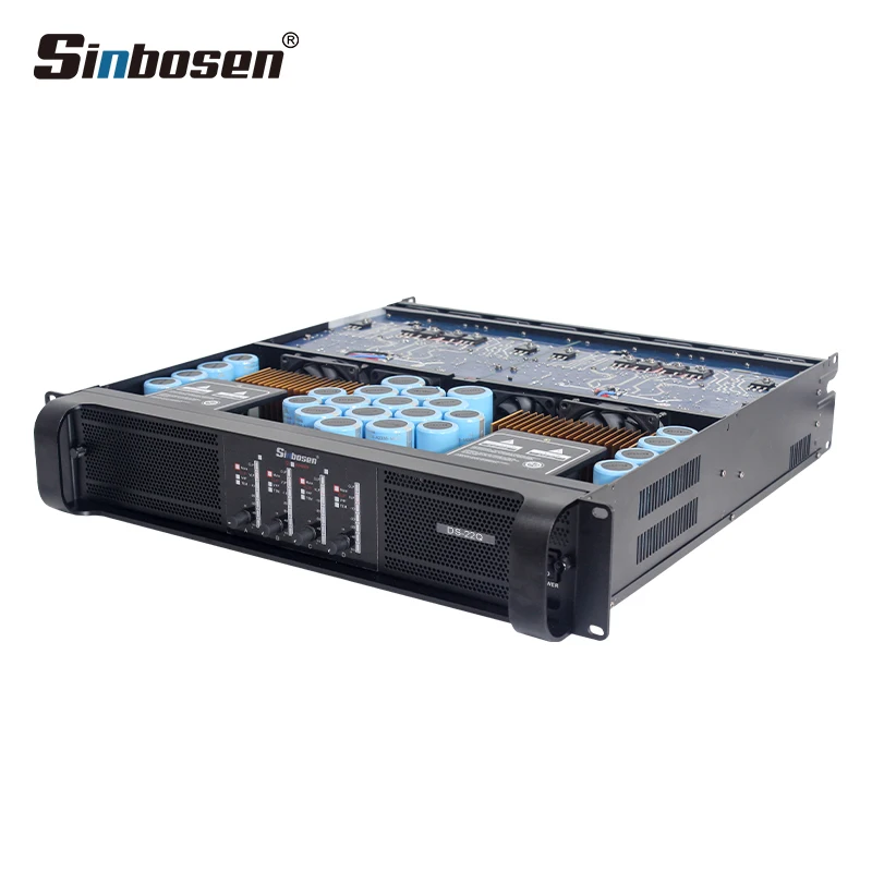 

DS-22Q 2500 Вт 4650 Вт Simbosen Профессиональный усилитель 4-канальный усилитель с драйвером LF
