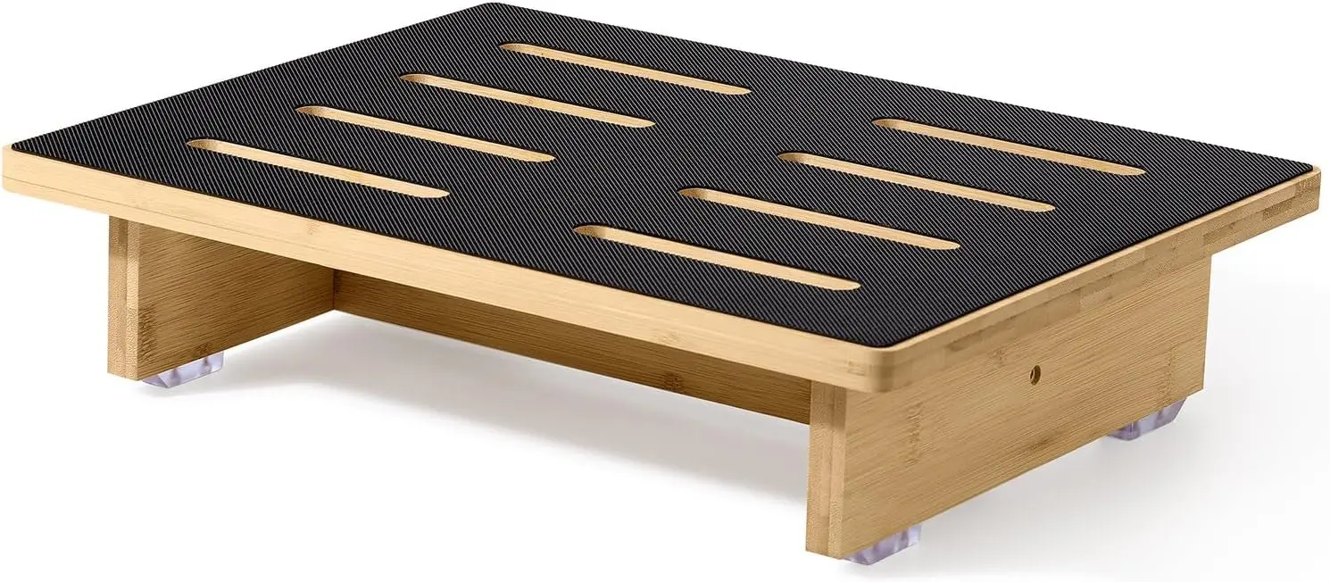 

Step Stool For Adults, 3.5"" Bed Step For High Beds, Non-Slip Stepping Stool With Load Acity Of 440 Lbs, Wooden Step Stool For