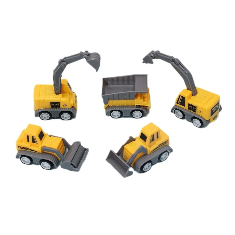 Engineering Vehicle Toy Kids Mini Construction Excavator Tractor Bulldozer Models Pull Back Car Boys Toys Children Gifts