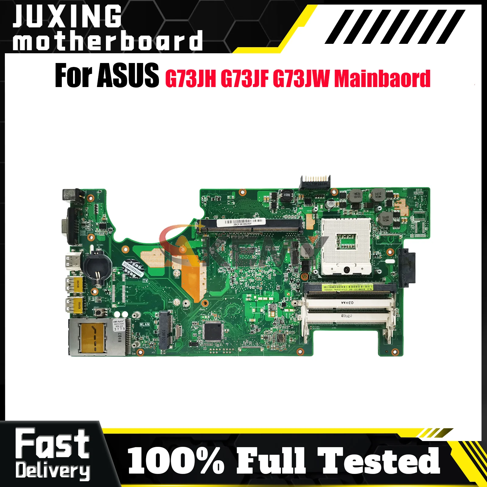 

G73JH Laptop Motherboard For ASUS ROG G73JF G73JW G73JH G73J Notebook Mainboard in stock 100% tests OK fast shipping Top quality
