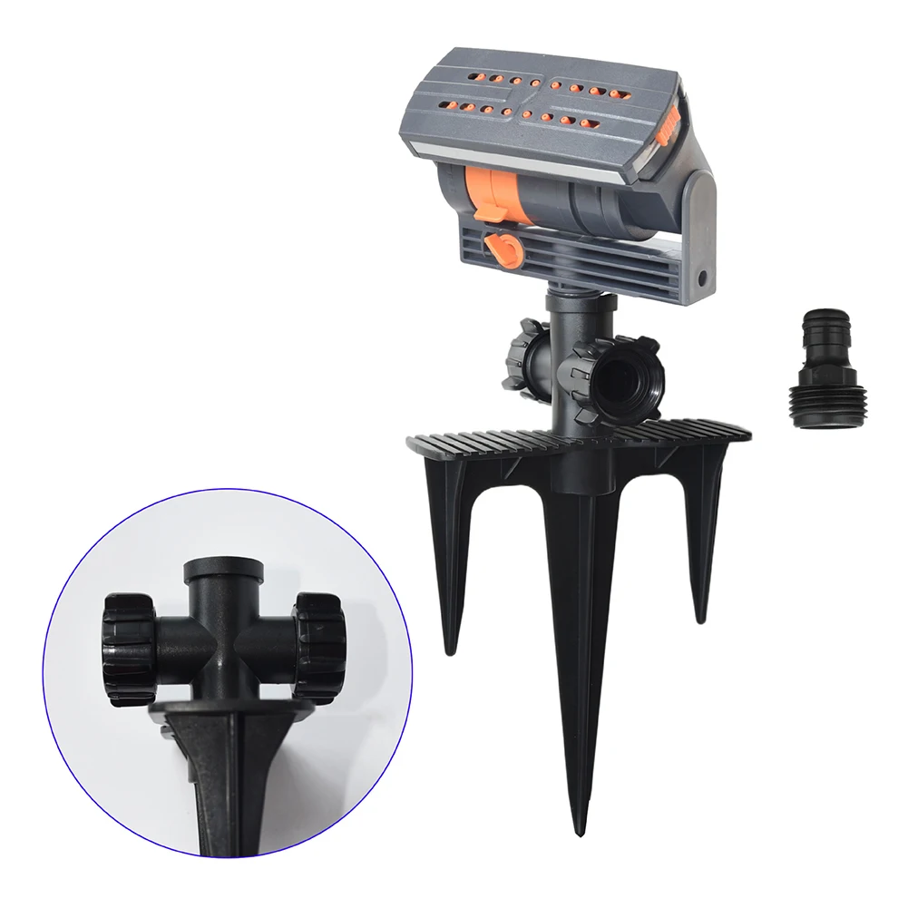 25*20*7.5cm Yard Care Garden Watering Automatic Oscillating Sprinkler Multiple Spray Holes Adjustable Coverage For Outdoor Yard