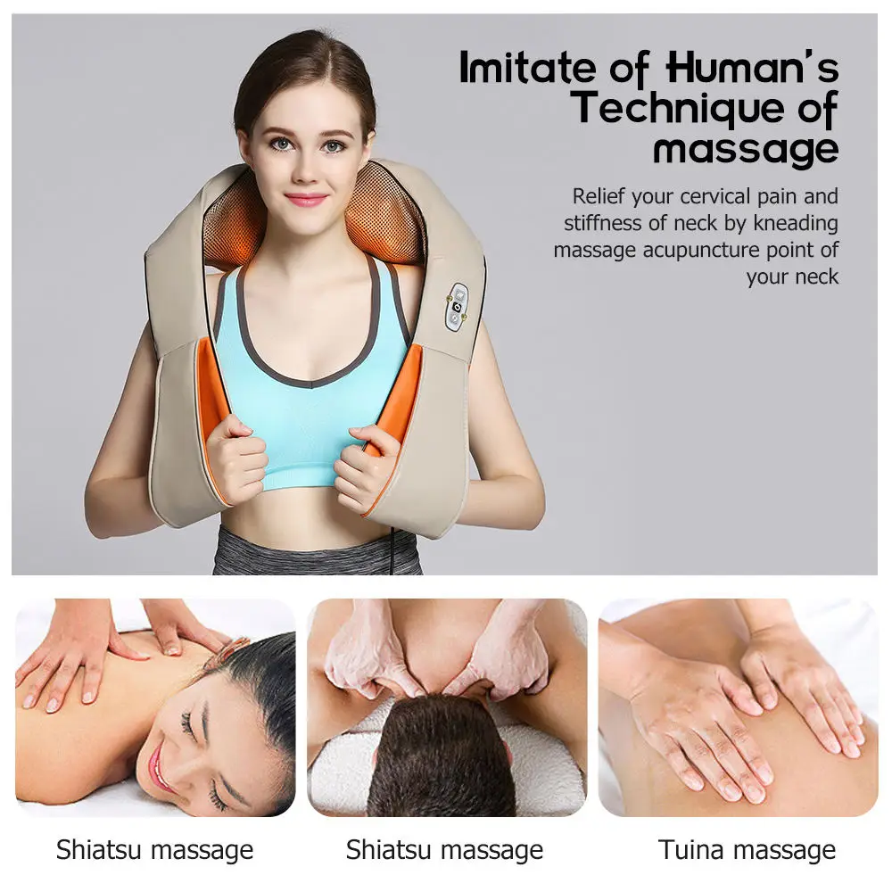 Heated Back And Neck Massager Hand Held Massagers Should Back Massagers