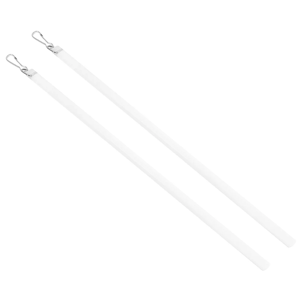 2Pcs Vorhang Zugstange Transparent Acryl Gardinen Zauberstab mit Haken Einfache Installation Blind Opener Ersatz Zubehör