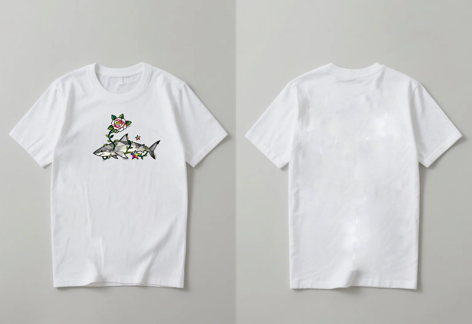 

In 2025 casual and fashionable short-sleeved belts are in vogue with rose and salted fish prints suitable for both men and women