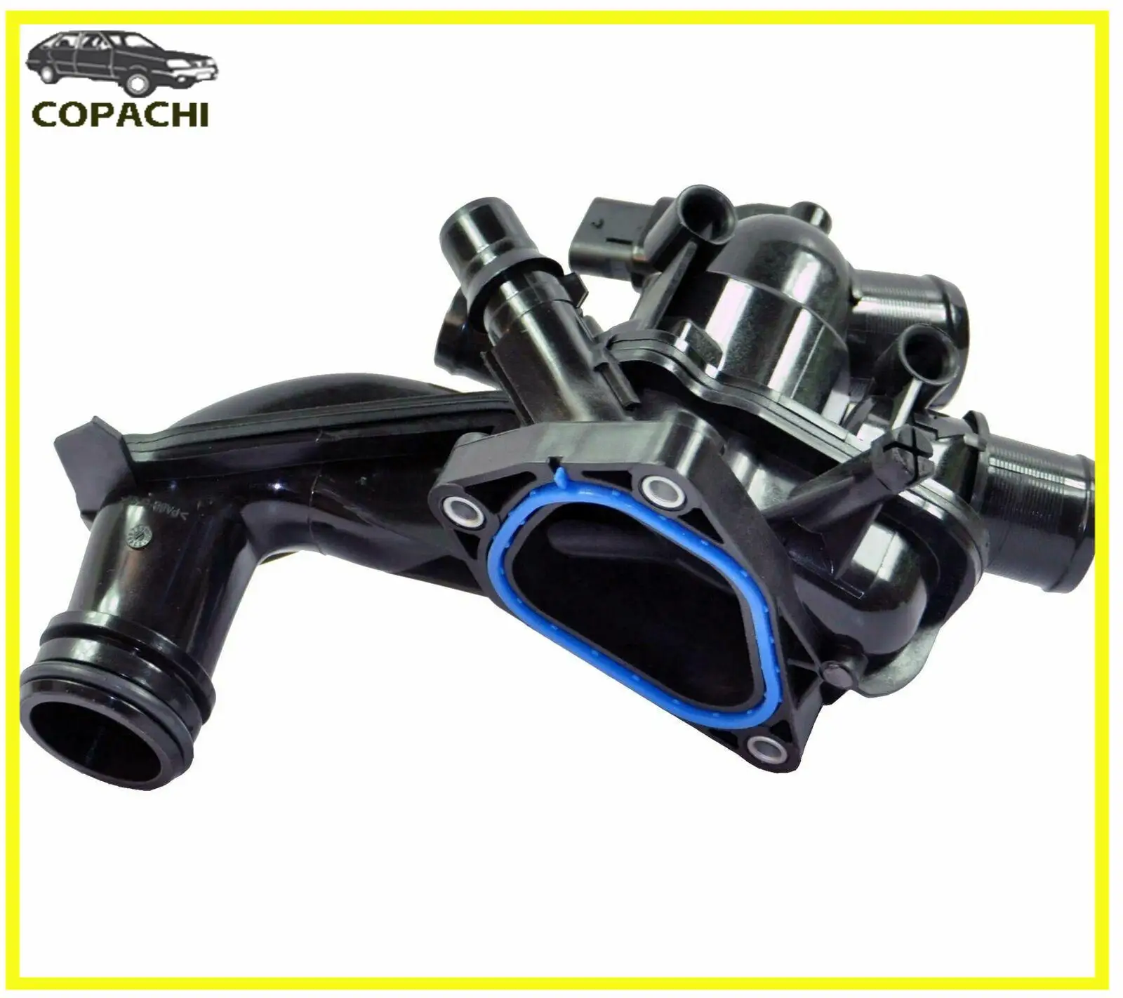 

1Pc Car Aluminum Thermostat Housing Coolant 9808647080 For Peugeot 207 208 308 508 RCZ, 1.6 VTi 1.6 THP Citroen Bmw mini Engine