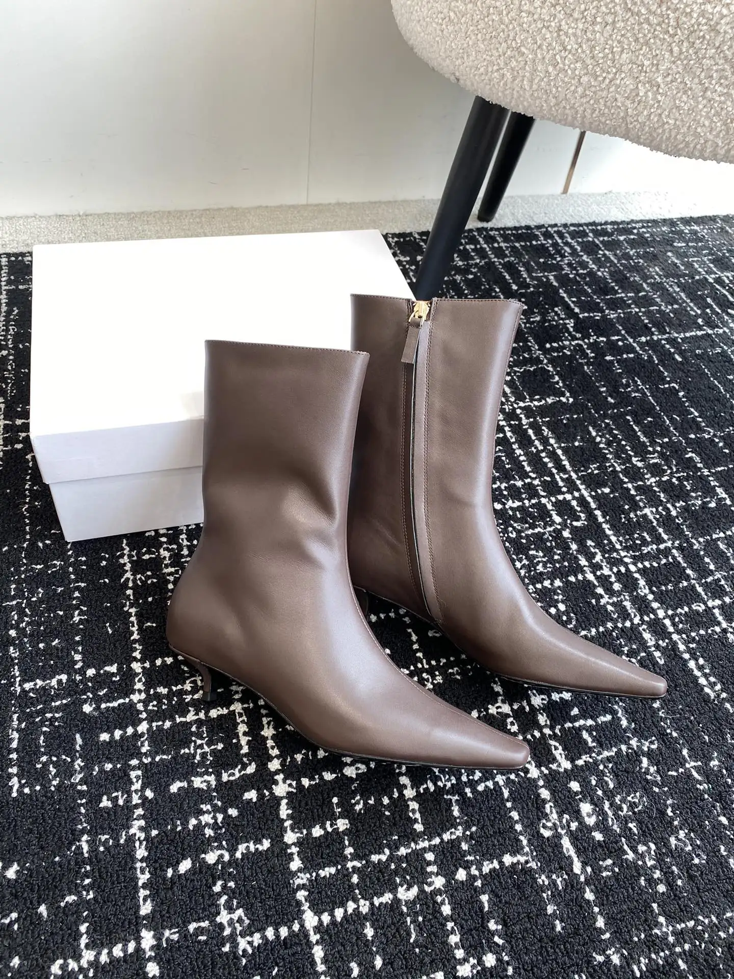 Women's Shrimpton Leather Ankle Boots Brown