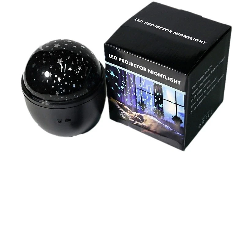 Lampu proyeksi langit berbintang LED, ornamen meja ruang tamu, kerajinan tangan, hadiah kreatif, lampu tidur berputar untuk kamar tidur