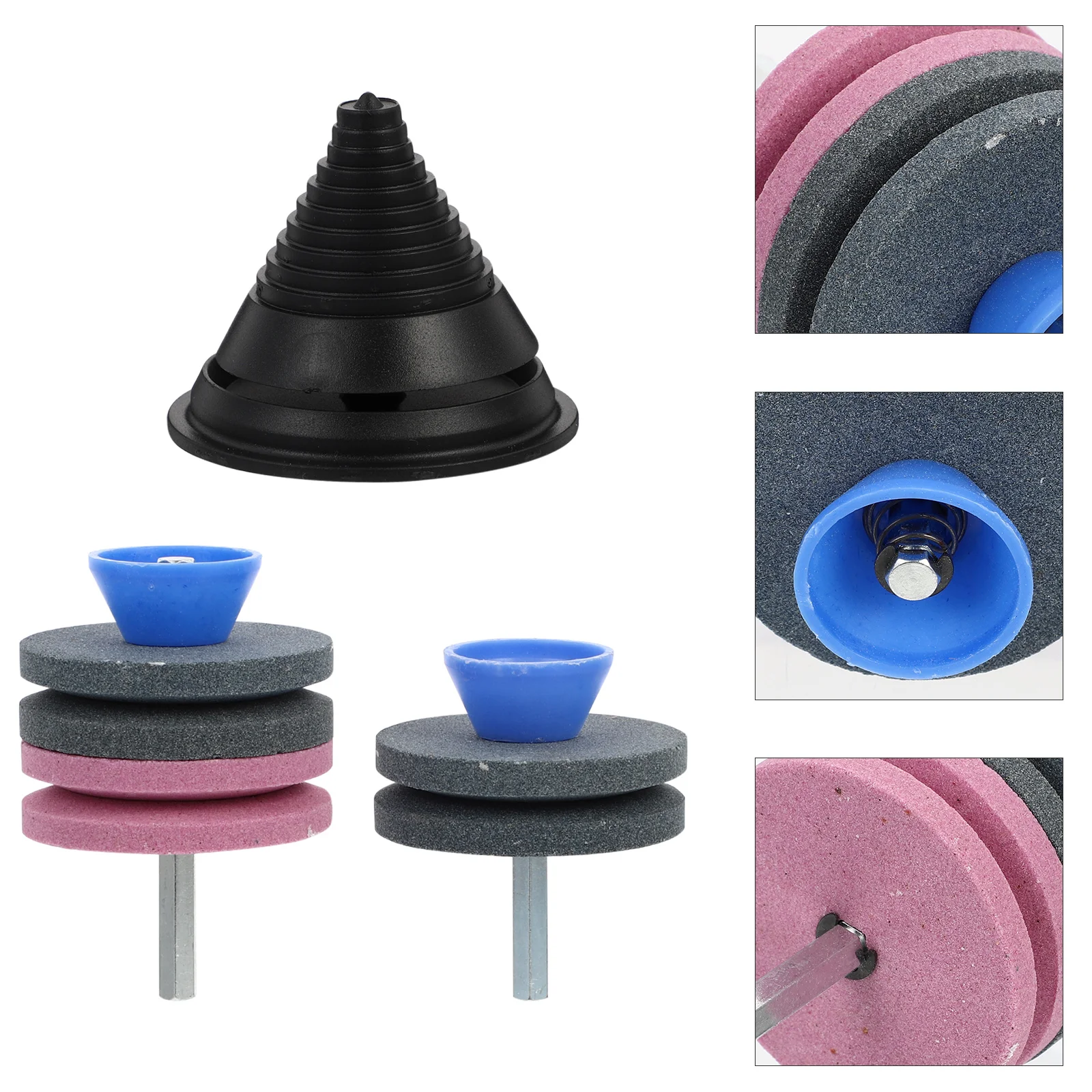 

3pcs Mower Blades Sharpener Stone Universal Grinding Wheel For Lawnmower Garden Tool Polishing Wheel Home Supplies