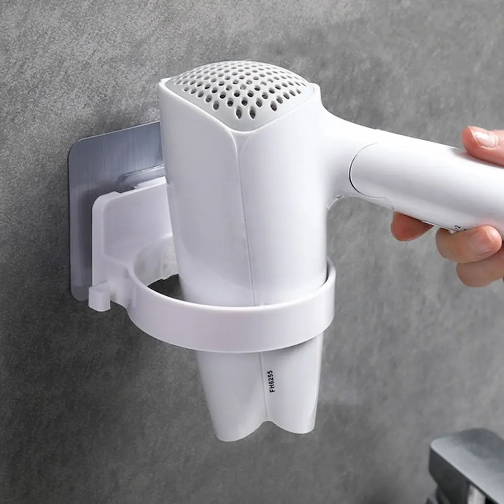 

High Quality Durable Wall Mounted Shelves Stand Bathroom Storage Rack Hanger Wall Shelf Hairdryer Holder