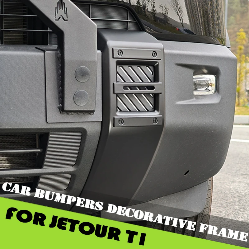 

Car Front and Rear Bumper Decorative Frame Fit for JETOUR Shanhai T1 2024 Modified Body Bumper Anti Scratch Protection Sticker