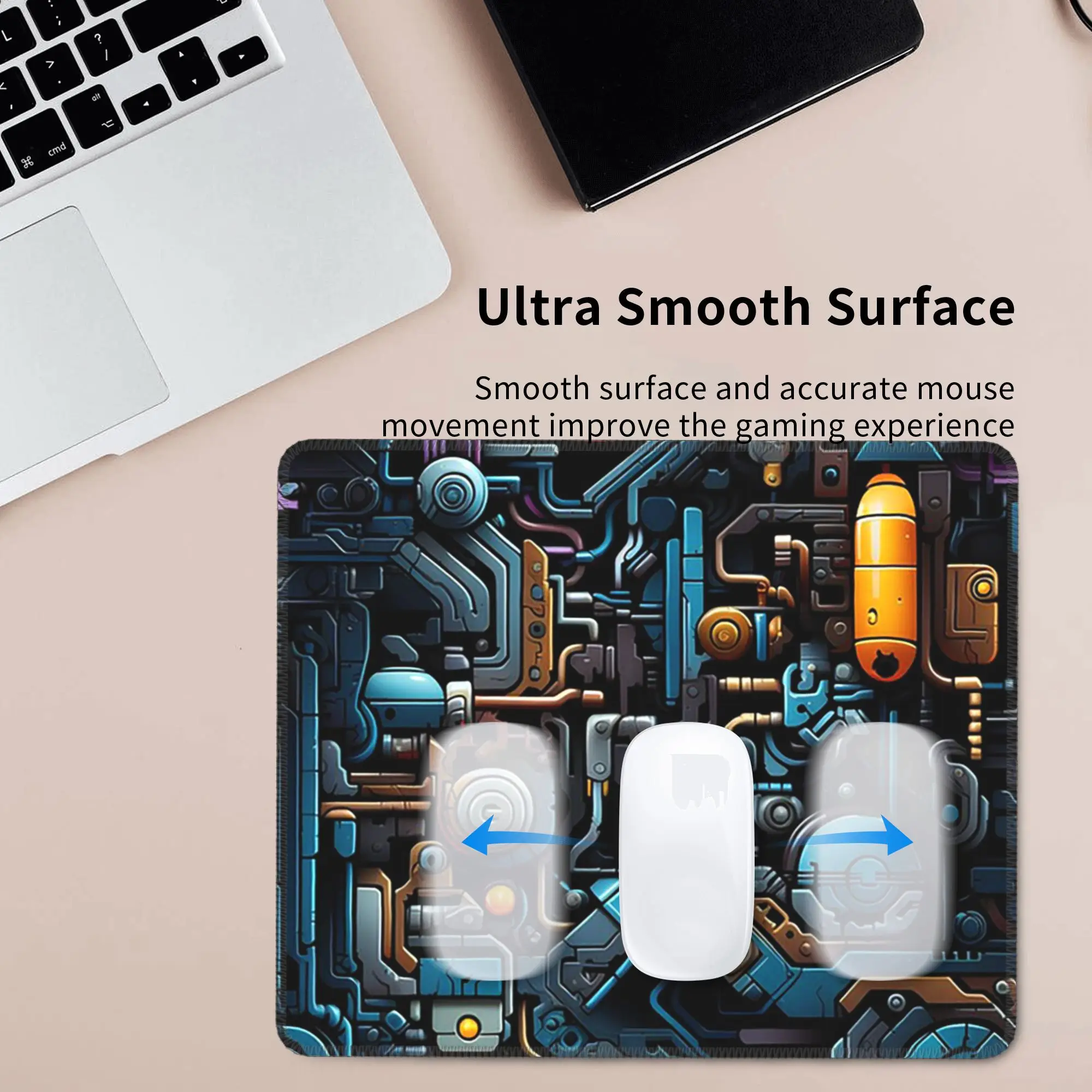 Steampunk Circuitry Dreams ماوس الوسادة الكمبيوتر لوحة المفاتيح ماوس حصيرة الألعاب الكمبيوتر المحمول حصيرة مكتبية اكسسوارات المكتب الجدول الحصير