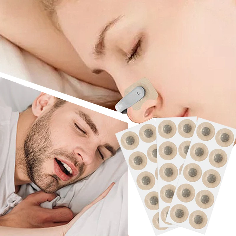 

30pcs Boost Oxygen Intake breathing nasal dilator band breathable magnetic Anti Snoring Nose Strips for Better Sleep
