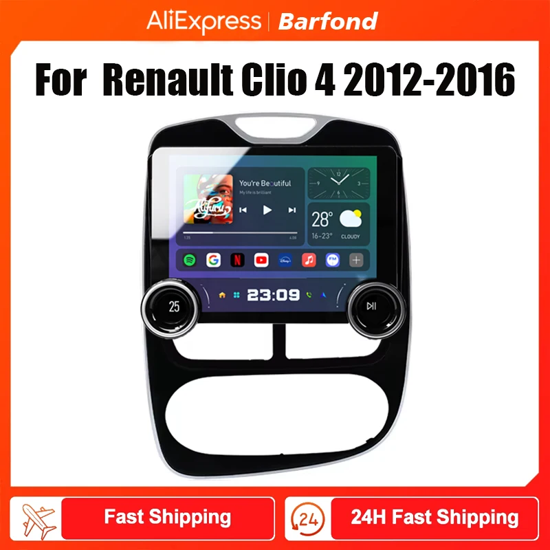 Barfond For Renault Clio 4 2012-2016 Car Radio Multimedia Video Player Navigation stereo GPS Android 2din dvd