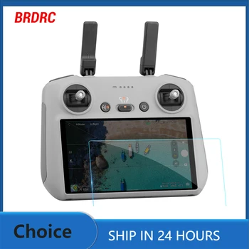 BRDRC AR 스크린 필름, DJI 미니 4 프로, 매빅 3, 미니 3, 에어 3 드론용, RC, RC 2 리모컨 스크린, 풀 커버 HD 필름