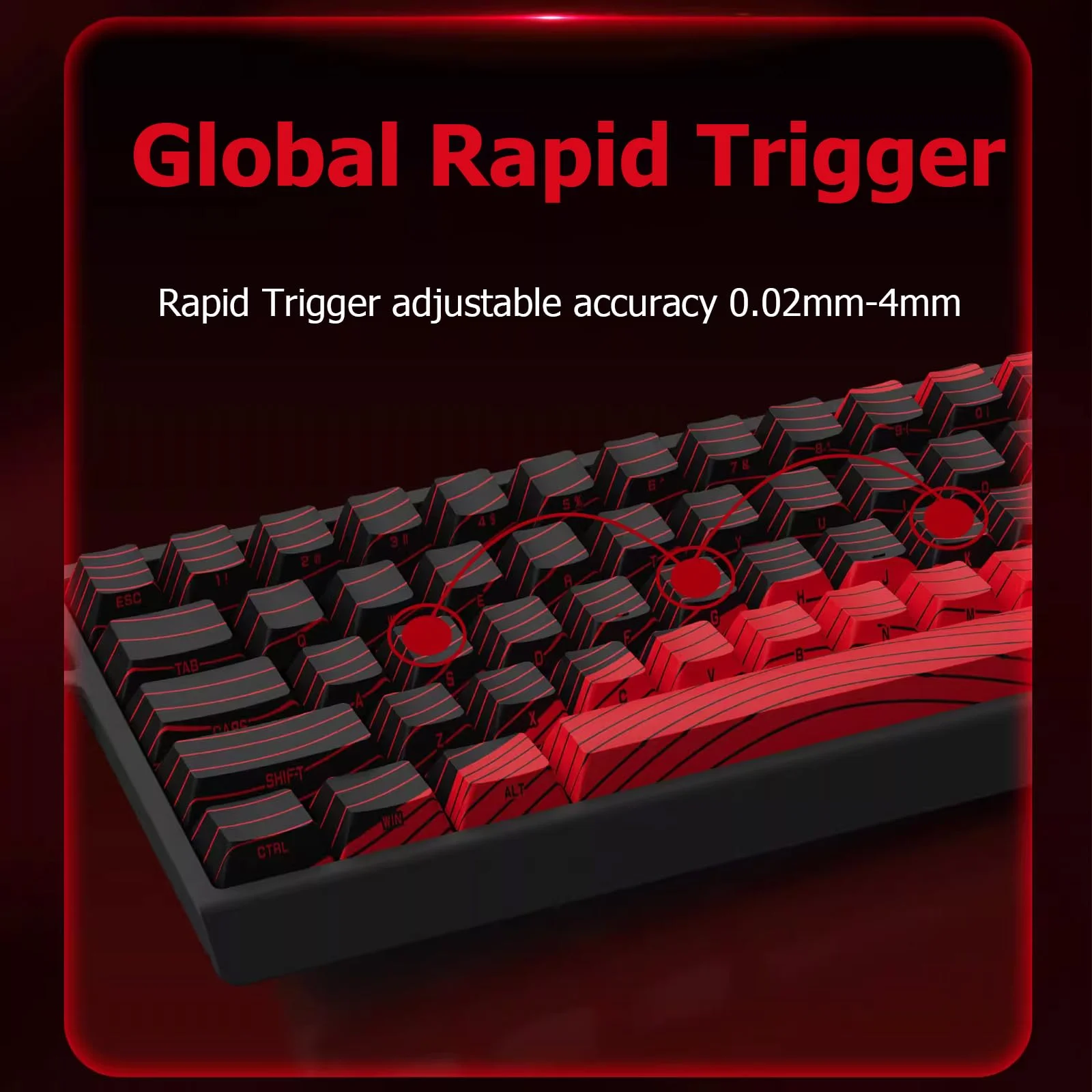 Original madlions fire68pro/fire68 ultra/mad60he mad 60he mad 60 he teclado de interruptor magnético para jogos teclado para jogos com fio