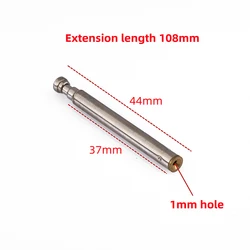 108MM lunghezza 4436-4 sezione telescopica in acciaio inox AM FM Radio TV telecomando per auto Antenna ottica con asta del foro