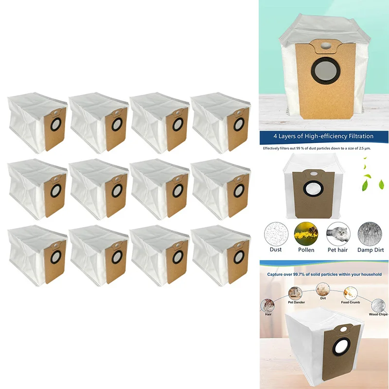 Bolsa de polvo para Cecotec Conga serie 2499/7490/8290/2299, pieza de aspiradora, bolsa de basura para limpieza del hogar