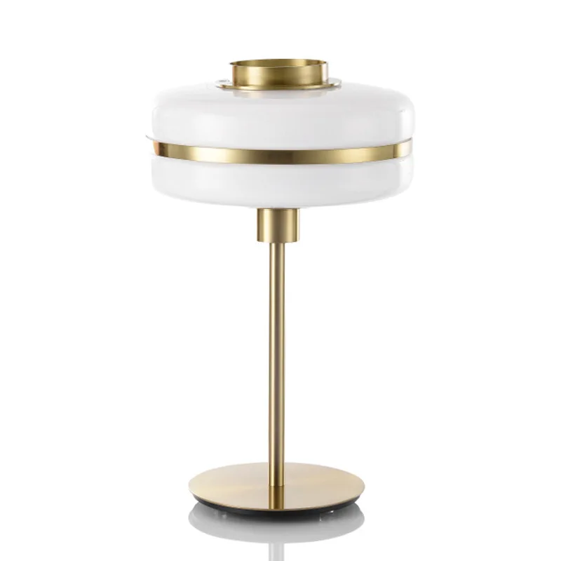 Postmodern light luxury glass table lamp living room bedroom designer creative art decorative table lamp