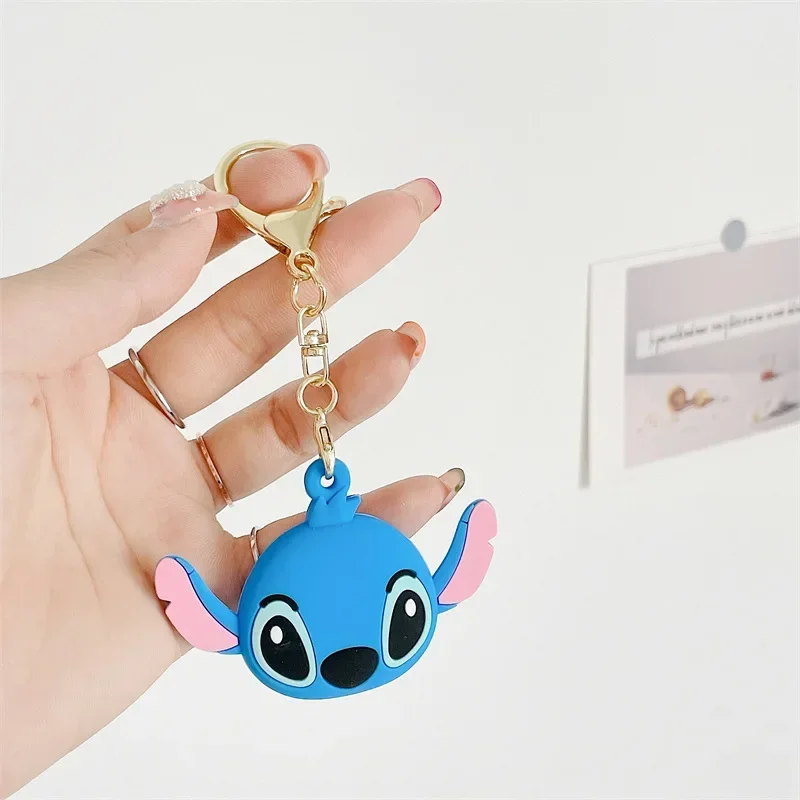 For Apple Airtags Case,Cute 3D Cartoon Stitch Silicone Protection Anti-lost Protective shell For AirTags Locator Tracker Cover