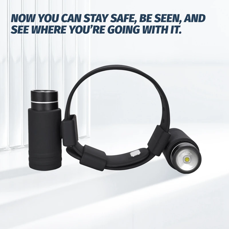 Linterna LED de muñeca recargable por USB para exteriores, lámpara impermeable IP67 para caminar con perros, Camping práctico