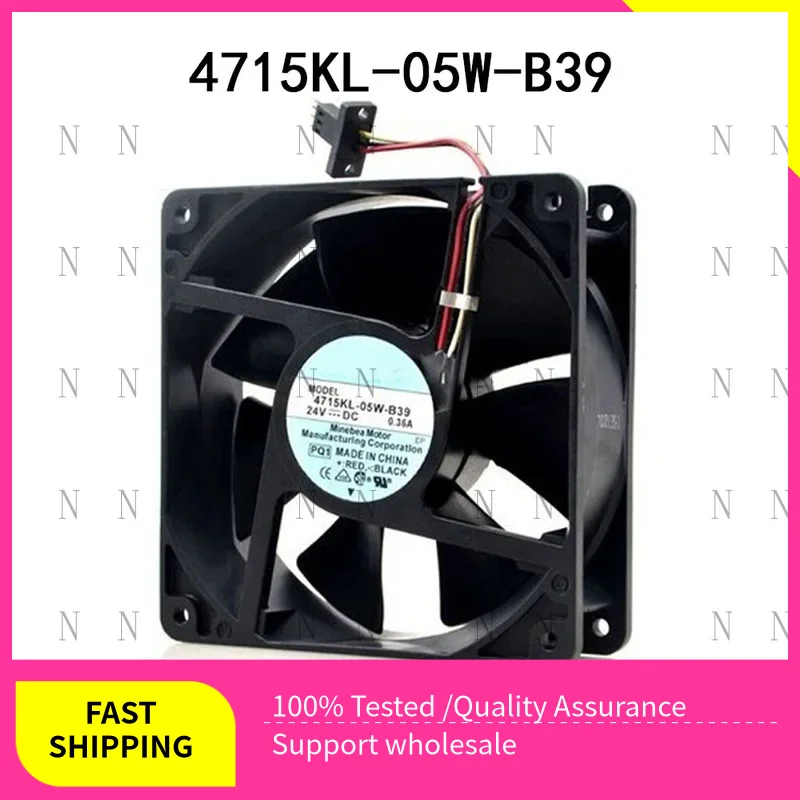 

YJJ New FOR NMB Cooling Fan 4715KL-05W-B39 120*120*38mm 0.36A 24VDC for Server Axial Fan