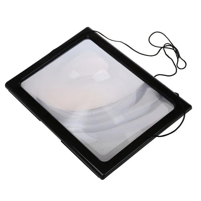 Reading 3X Magnifier Full Page Optical Magnifying Foldable A4 LED Lens Desk Magnifying Glass For Sewing Knitting