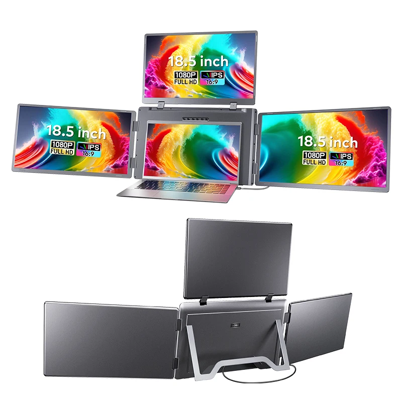 

Новые идеи для бизнеса 2026: Портативный монитор 18,5 дюймов для ноутбука, IPS, Type-C, 1 кабель для 3 дисплеев, расширитель экрана ноутбука