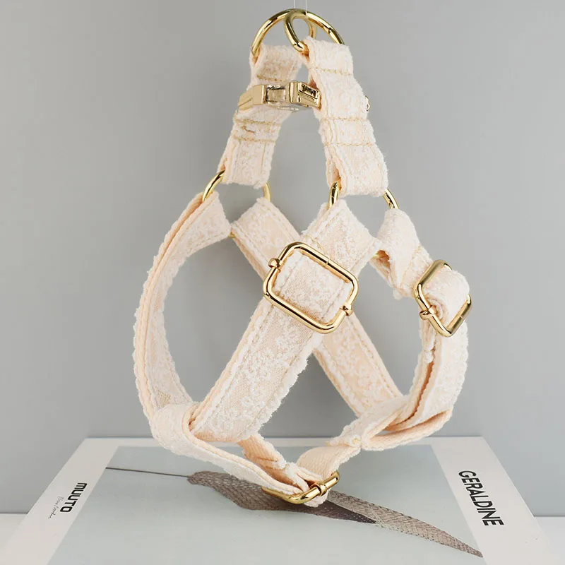 Pet Wedding White Lace Pet Supplies Dog ID Free Engraved LOGO For Small Medium Large Dogs American Cocker Spaniel Lace Harness