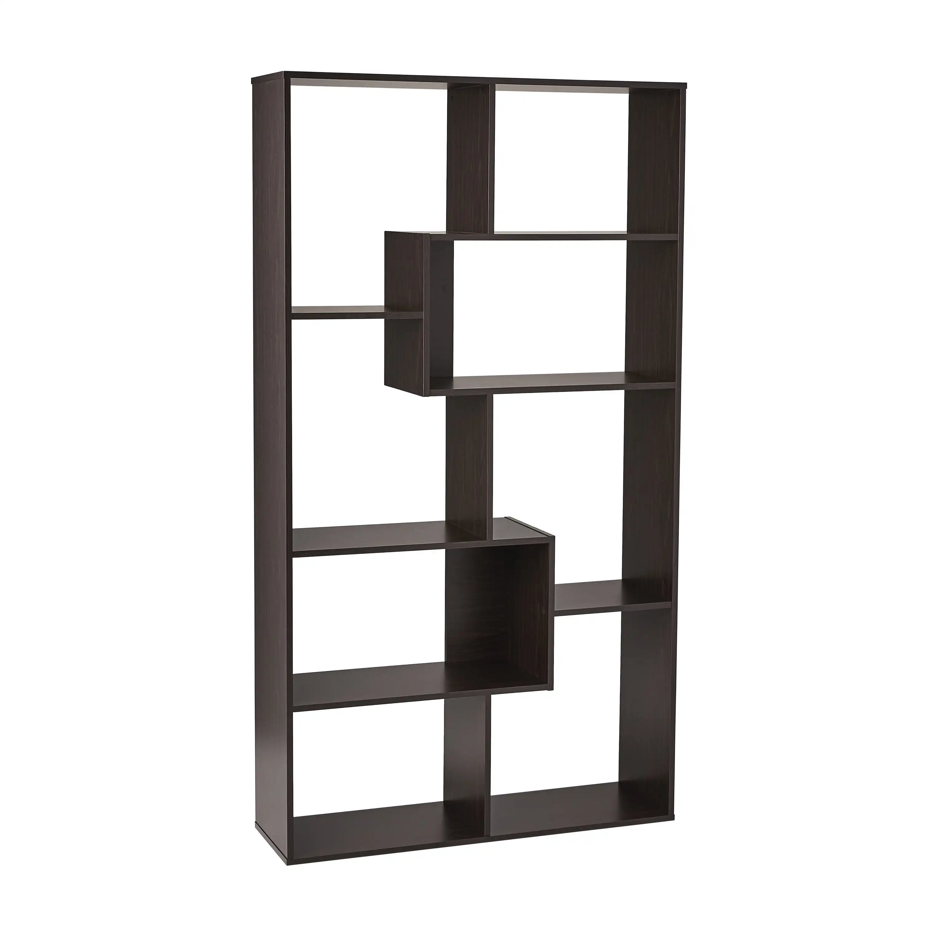 

Modern 8-Cube Bookcase, Espresso