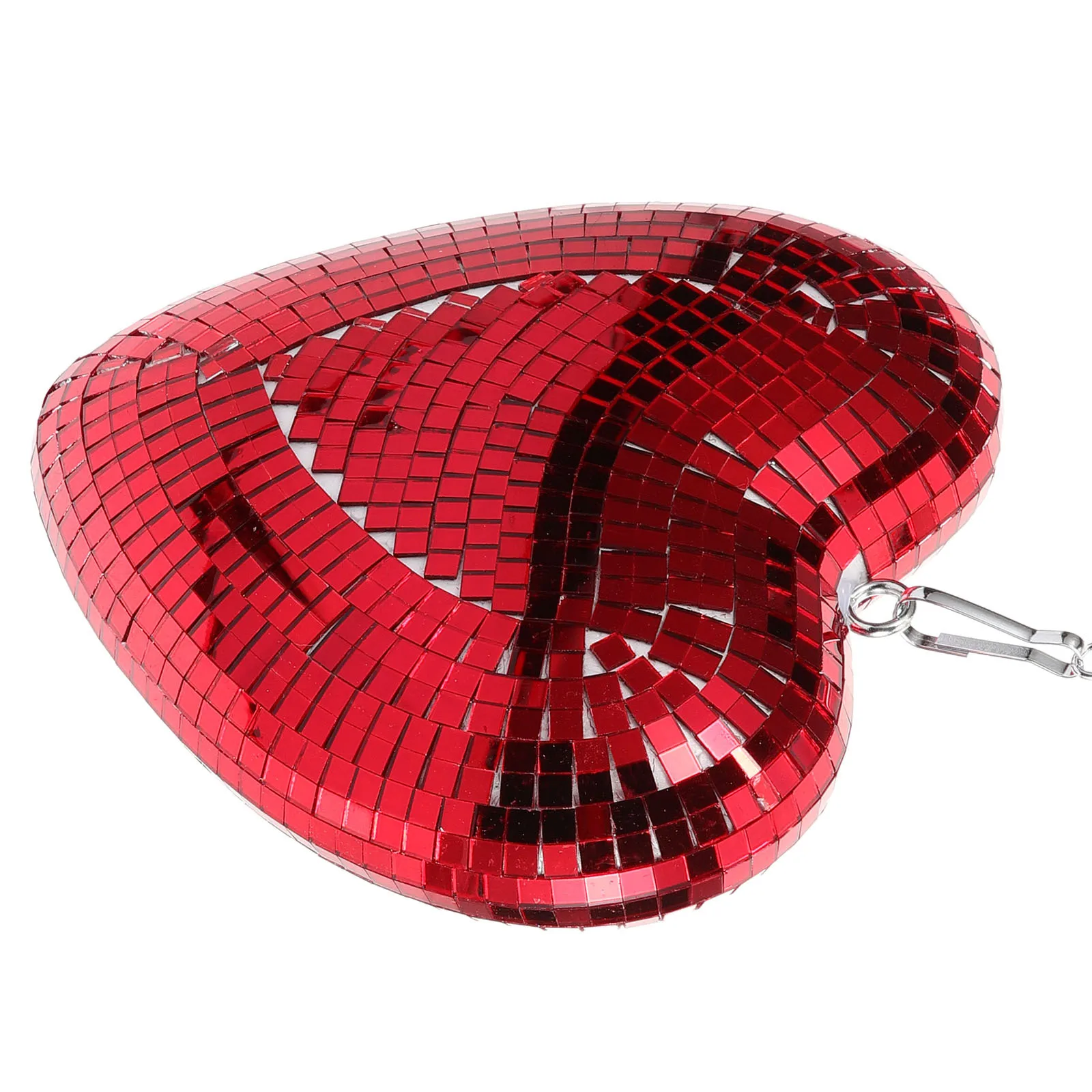 

Heart Shaped Mirror Ball Glass Reflective Sphere For Wedding Party Decor Hanging Disco Ball Ktv Cake Mirror Balls Decor