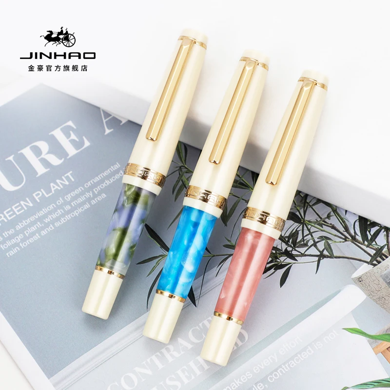 

Jinhao 82 Mini Fountain Pen EF/F/M/Bent Nib, Acrylic Mini Short Pocket Writing Pen with Converter