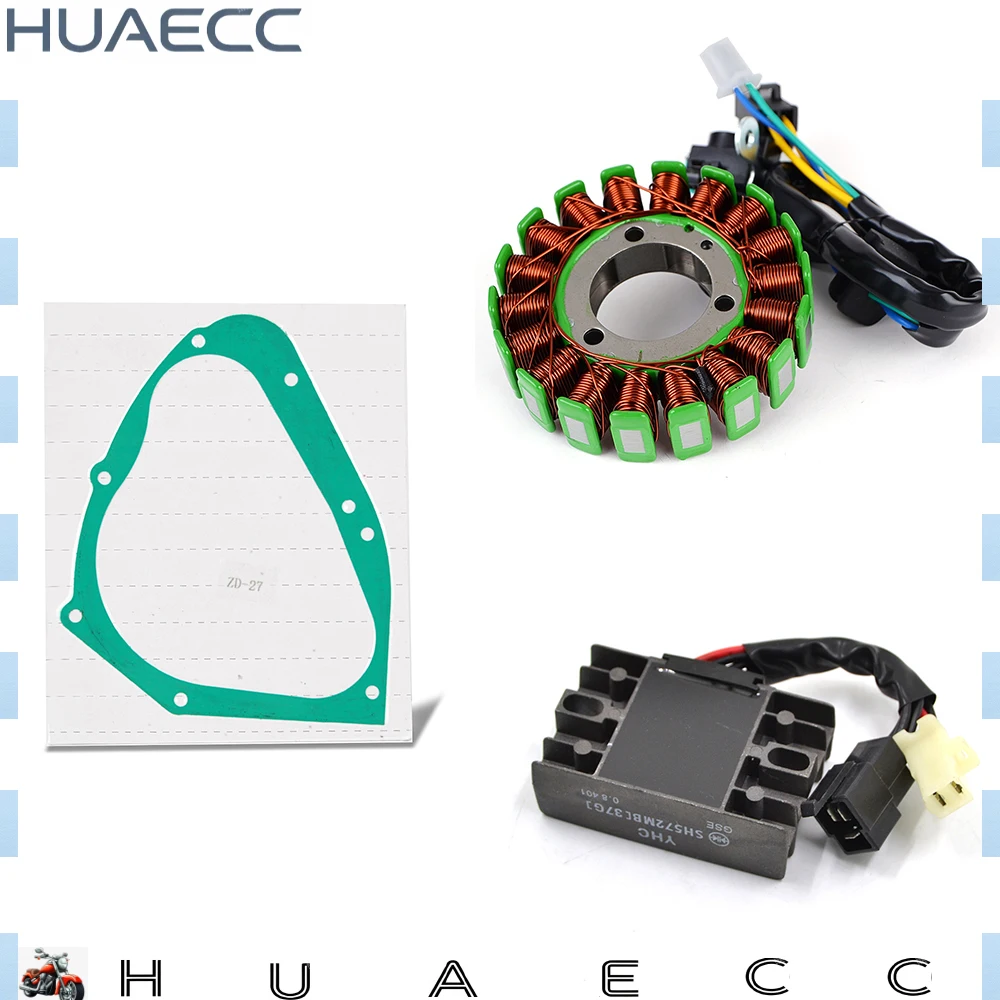 For Suzuki GZ125 GZ 125 Marauder 1998-2011 2010 2009 2008 2007 2006 2005 2004 2003 Stator Coil + Gasket + Regulator Rectifier