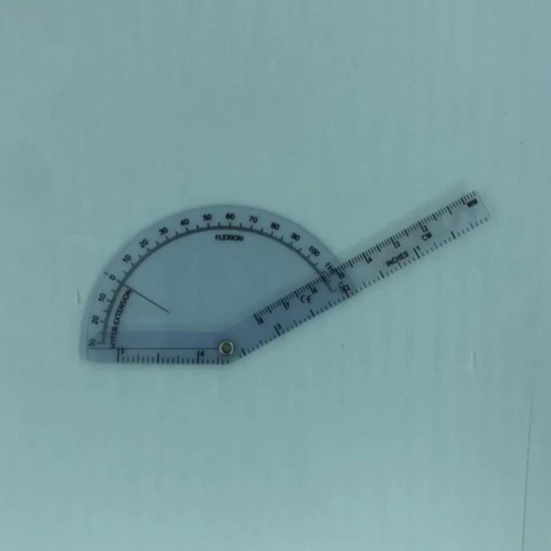 20Pcs 180 Degree Angle Ruler Finger Ruler Professional Measure Tool PVC Medical Finger Goniometer Plastic Protractor