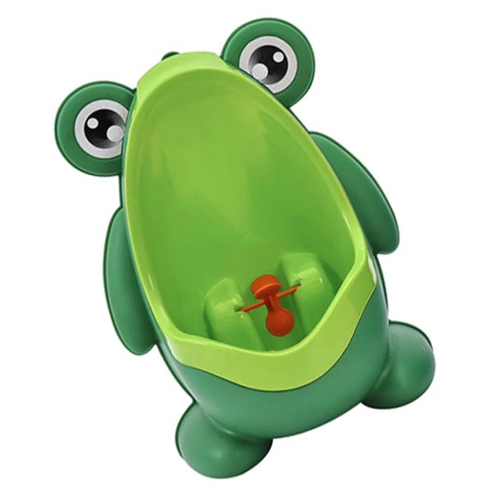 

Cartoon Frog Urinal for Boys Green Wall Mountable Baby Boy Toilet Training Potty Tool Durable PP Material Fun Design Bathroom