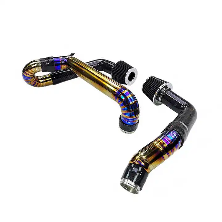 

JTLD Titanium Alloy Car air Filter for BMWS S58 Engine G8X M3 M4 Front Mount Burnt Gold Silicon Black