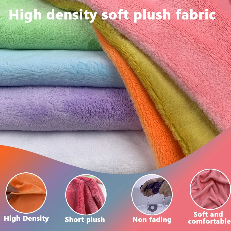 

ZYFMPTEX 3mm Mink Fabric Super Soft Plush 150x50cm/150x100cm Synthetic Fur Polyester Fiber Flannel Plush DIY Doll Fabric Fur