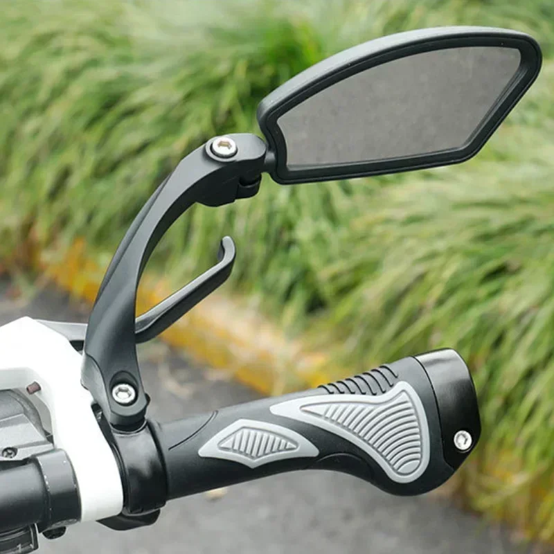 Bicycle Rearview Mirror Wide Range Adjustable Angle Reflector Scooter Bicycle Rearview Mirror Bicycle Handlebar Mirror image 4