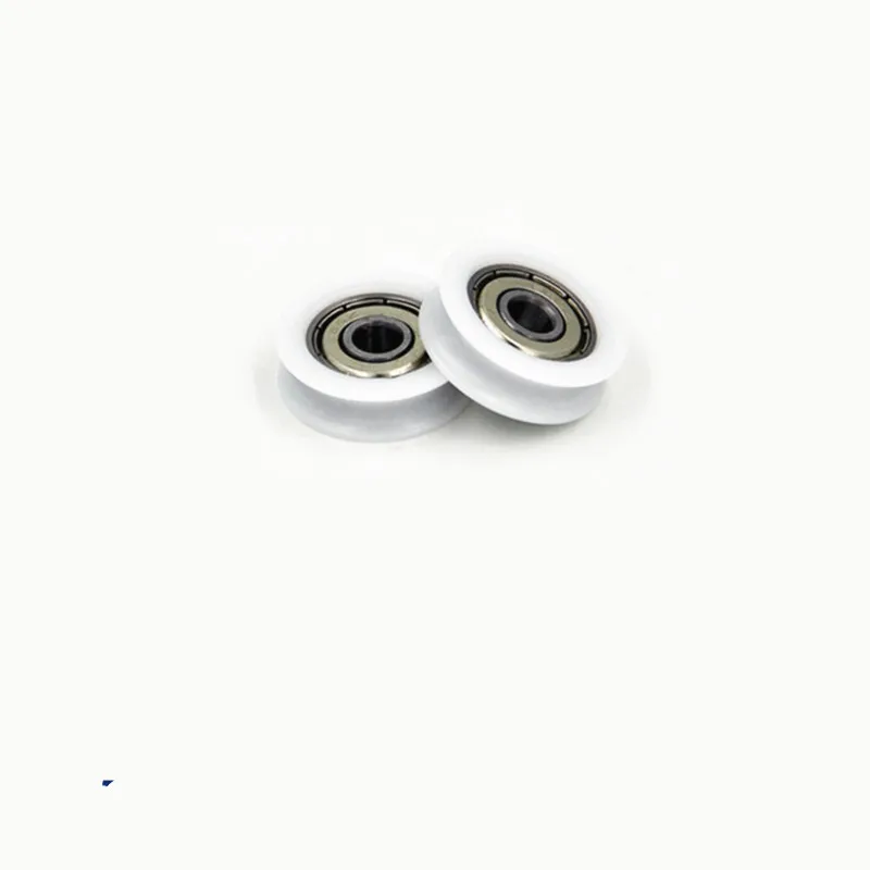 

10Pieces Plastic Coated Nylon Pulley Bearing With V / U Groove High Quality 0632UU 6 * 32 * 10mm Embedded Bearing BU0632