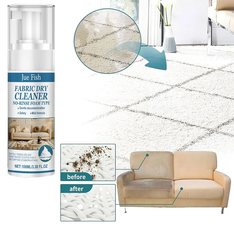 إزالة التلوث بدون منظف المياه، أريكة قماشية، رغوة التنظيف الجاف، ستارة سجادة منظف متعددة الوظائف #2