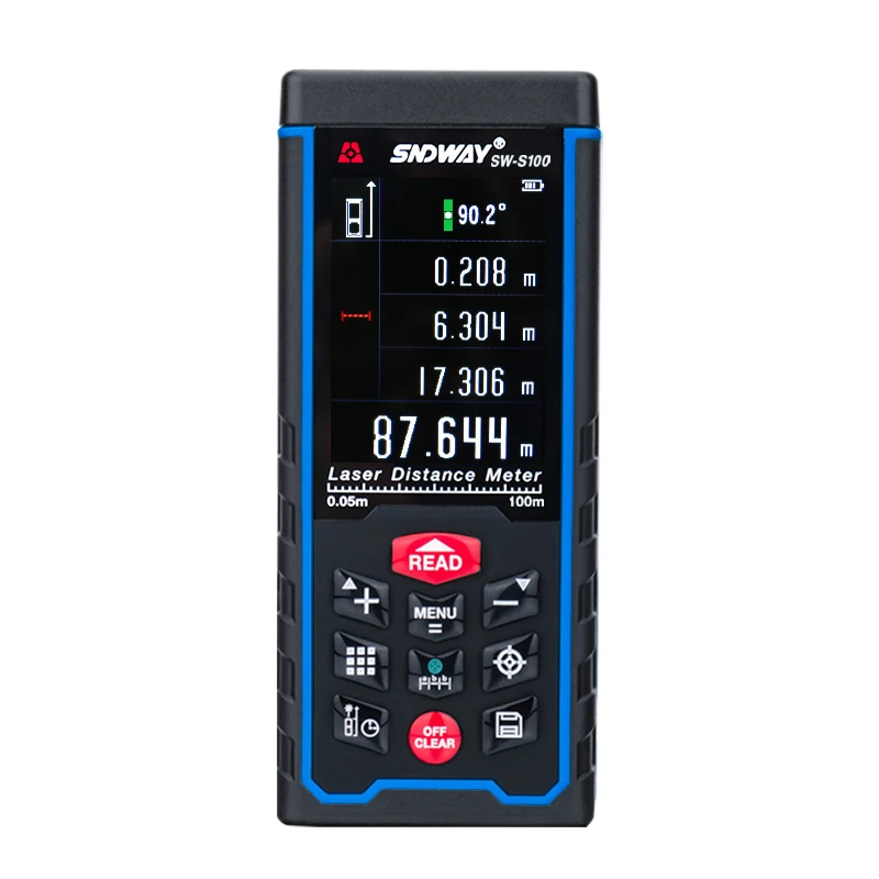 

SNDWAY SW-S100 Outdoor Digital Las er rangefind distance met USB 100M Long Measure Distance Met