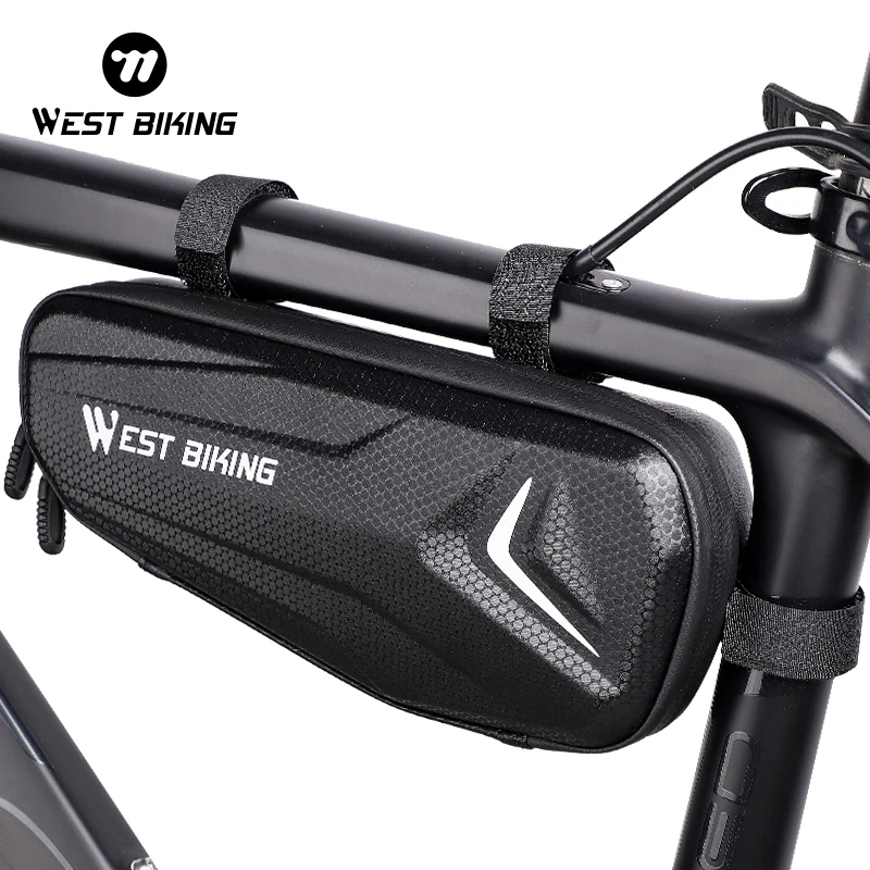 WEST BIKING Cycling Tube Bags Bike Frame Front Tube Bag Waterproof Cycling Bag Pannier Ebike Tool Bag Accessories