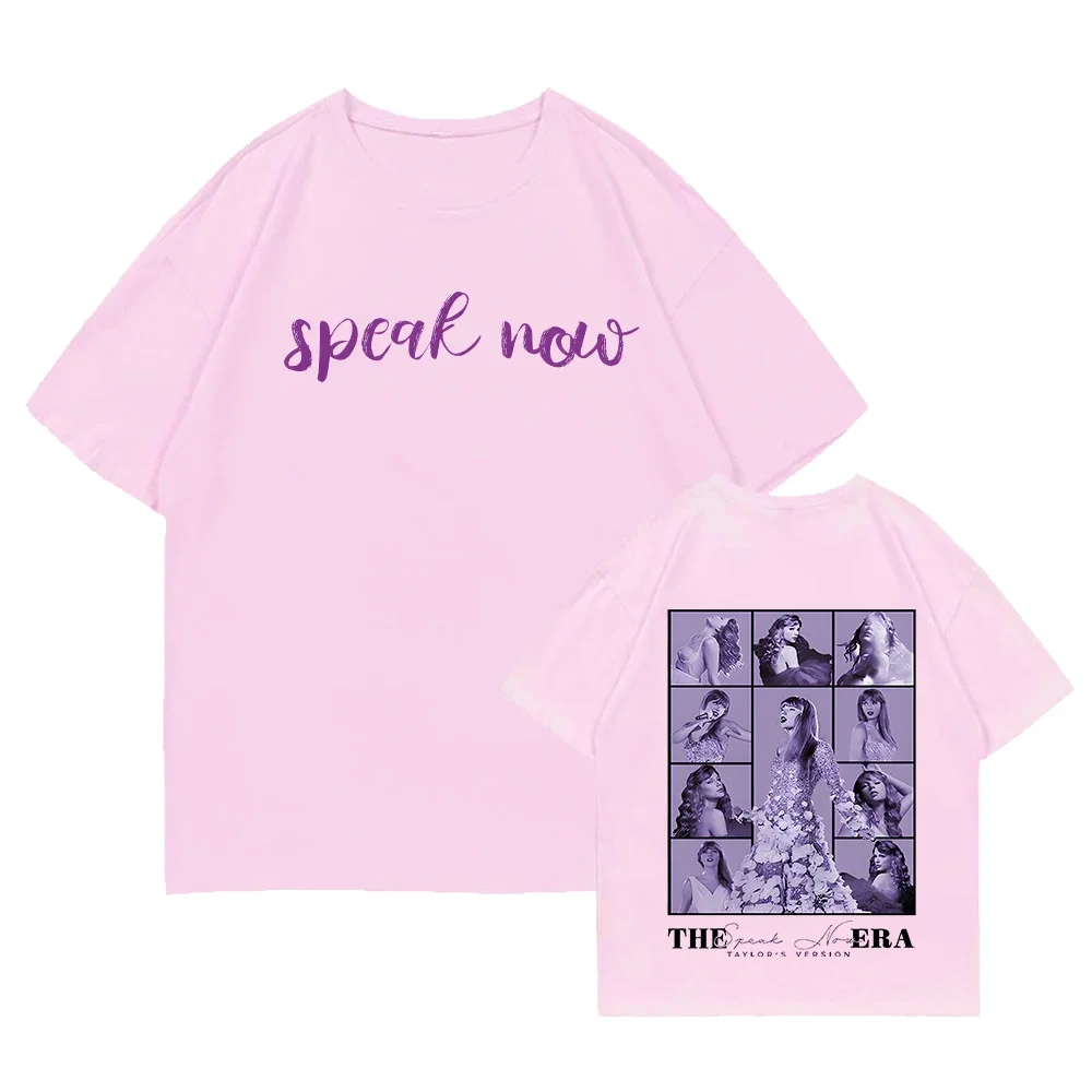 Speak Now 2024 New Album T-Shirts Woman Man Short Sleeve T Shirts Fans Gift Tees High Quality Cotton Tops Hip Hop Streetwear