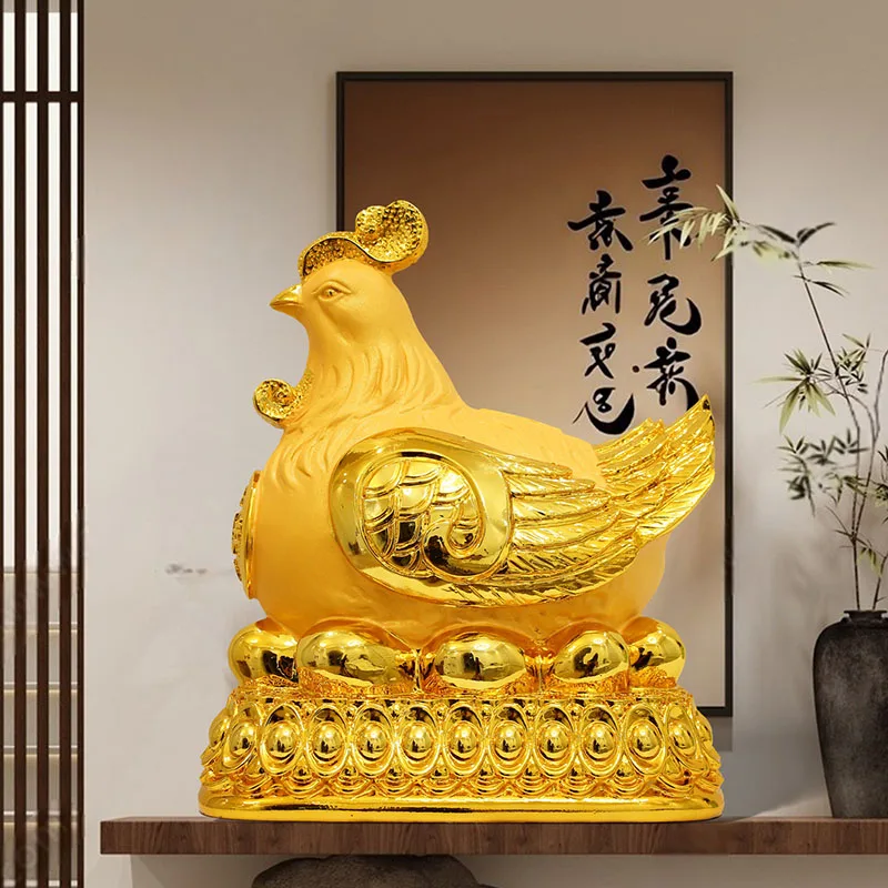 Yellow Chicken Money Boxes Save Space Luxury Design Accent Room Decor Creative Piggy Bank Kawaii Cofre Ornaments Home Decor