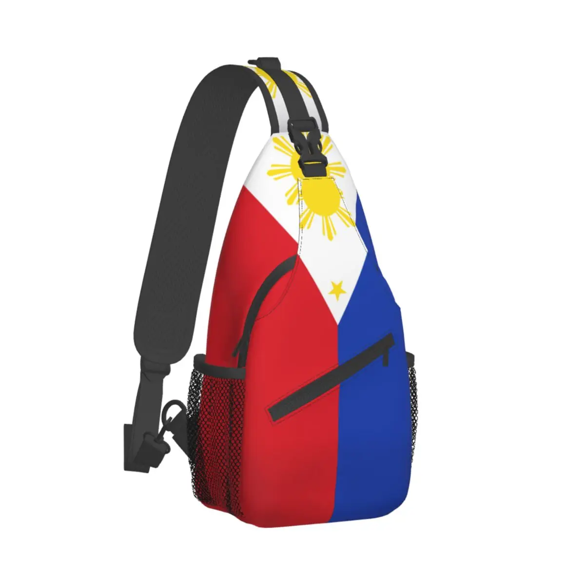 

Philippines Flag Crossbody Chest Bags Pockets Travel Pack Messenger Sports Teens Shoulder Bag Unisex