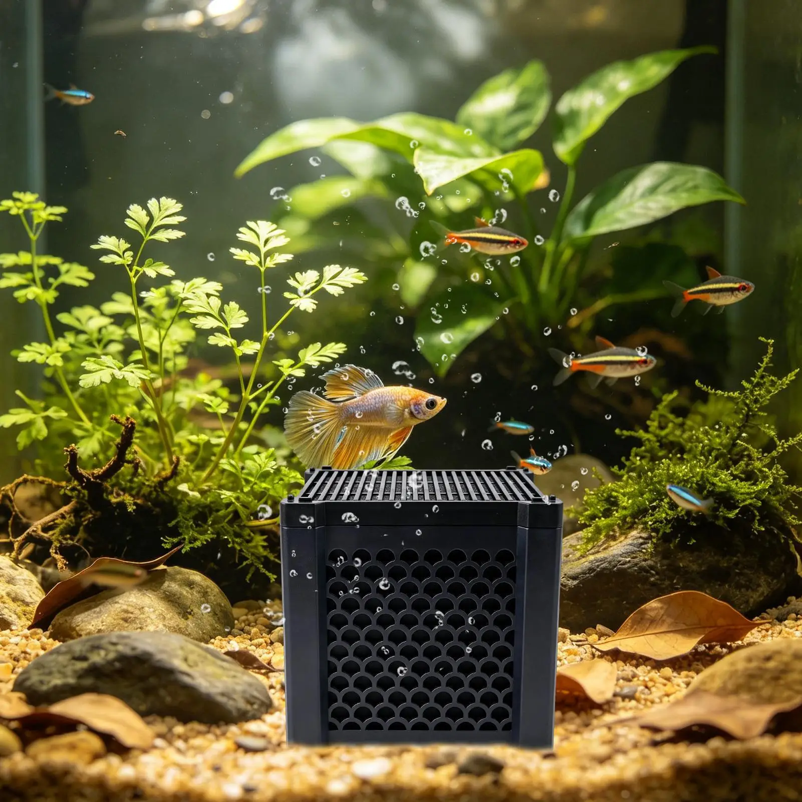 Pond Filter Material With Activated Carbon Odor Removal Reusable Multi-hole Aquarium Filteration Block For Livestock Trough Pool